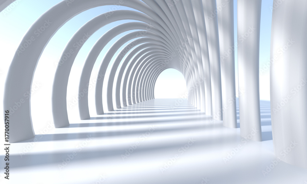 Naklejka premium Abstract architecture background 3d render