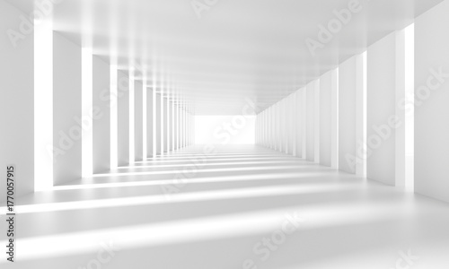 Abstract architecture background 3d render