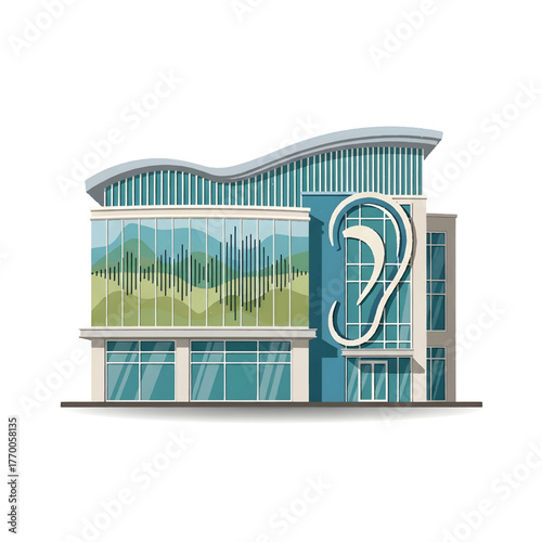 Modern Audiology and Hearing Clinic Building