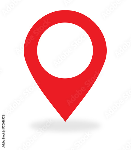 Free Download Map location pin icon collection, colorful red, pointer markers in modern vector style on a PNG background, GPS navigation and destination symbol with shadow. - GFXLoad