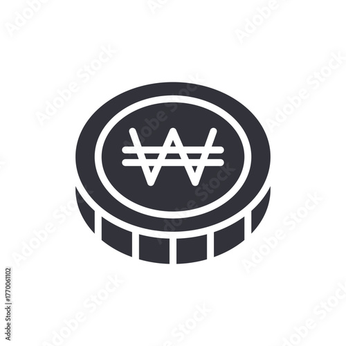 Won Korean Currency Symbol Icon Investment Finance Money
