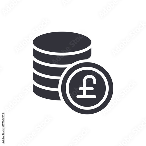 Pound Sterling Currency Symbol Finance Graphic Sign Icon