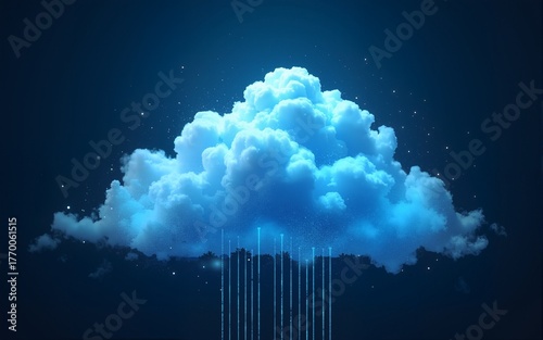 Cloud computing, Cloud Computing, Cloud technology concept. High quality
