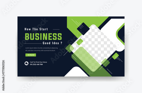 attractive youtube thumbnail, abstract colorful thumbnail, vector thumbnail design