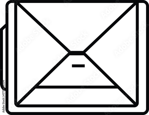 Black and White Tactical Symbol: Armored Infantry Battalion Icon, Military Unit Graphic, Vector Illustration, Army Sign, War Concept