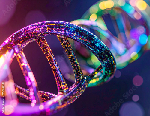 Vibrant strands of information forming DNA structure in cyberspace