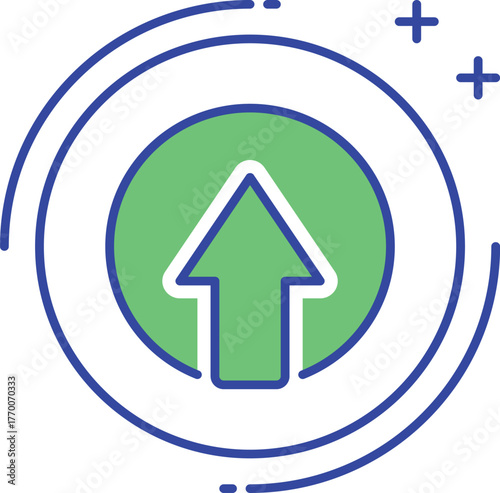 Abstract geometric pattern with vibrant color gradients and clean lines