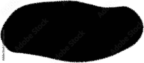 soft dark form, a tactile essence of mystery and depth