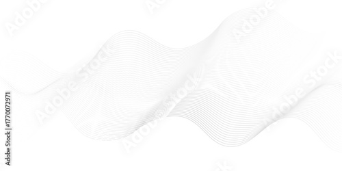 Abstract swoosh speed wave line flow white gradient smooth stripe sound futuristic blend line background. white digital blend wavy sound flowing technology transparent motion swirl presentation.	
