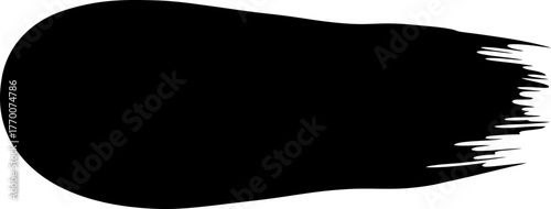 decisive black brush mark defines a clean, modern graphic aesthetic