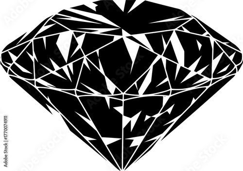 pristine facets reveal structured beauty, embodying rarity, power, and refined taste