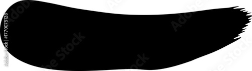 striking black mark, a bold creative sweep of expressive energy