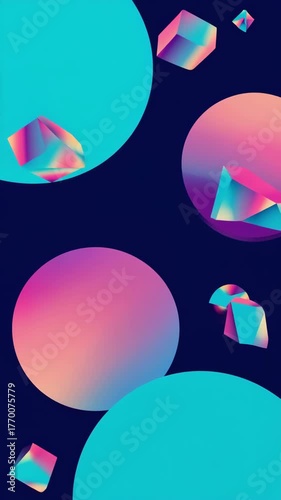 Bewegter Hintergrund in Blau und Rosa – Hochformat für Social Media Reels & Stories