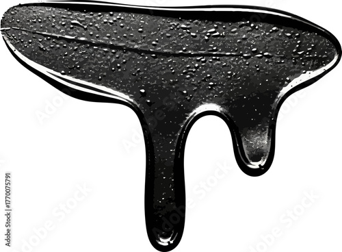 rich dark liquid oozes, creating mysterious depth and elegant flow