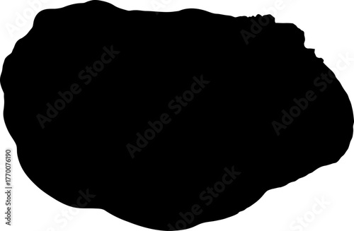 stark dark form, embodying origin, a pure essential graphic element