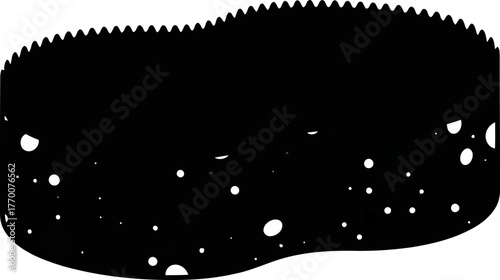 dynamic scrubber icon everyday hygiene essential in bold monochrome