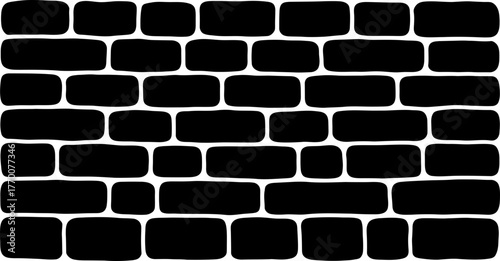 rustic black brick pattern a symbol of enduring strength and stability