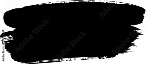 assertive black brushstroke a foundational element for striking, modern design