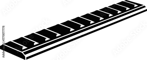 sequential path structured elements forming a clear linear progression ahead