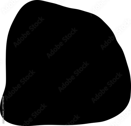 sculpted shadow shape provides primal, versatile abstract design foundation