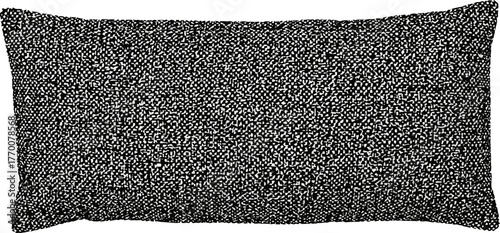 monochrome woven cushion stylish textural accent for modern minimalist interior comfort