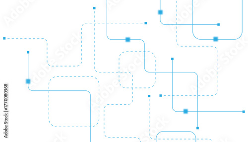 Abstract futuristic technology background. Technology background with crossed lines and dots.