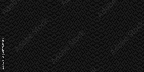 Minimal overlap vector black and gray mosaic gradient Pattern grid metal lines fabric square background. seamless fabric geomatics overlapping create retro line pattern design.	