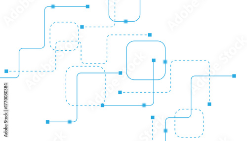 Abstract futuristic technology background. Technology background with crossed lines and dots.