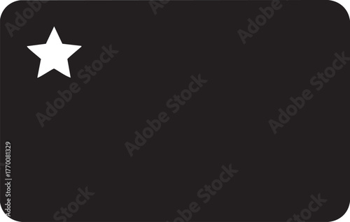 Ecommerce Customer Loyalty Card Silhouettes with Star Icon for Rewards Program