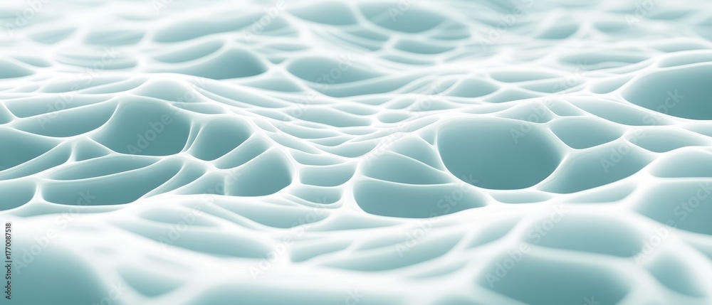 Obraz premium Biotechnology organic cellular structure abstract microscopic network evolving natural science deep view