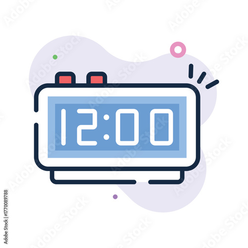 Clock showing midnight countdown for New Year celebration