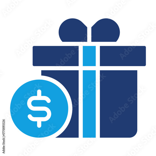 Reward Blue Color Icon