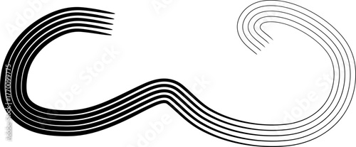 abstract gemoetric lines shape