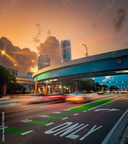 traffic in the city miami Florida