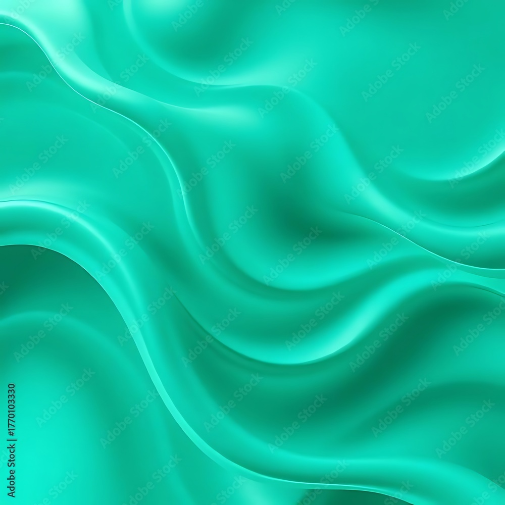 Obraz premium Abstract aqua-green 3D motion