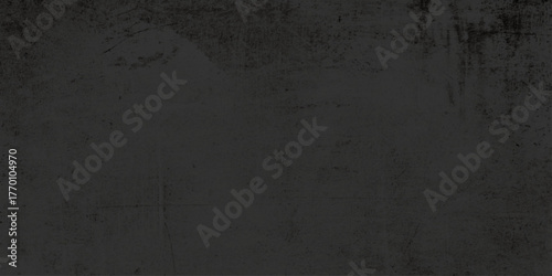 grunge and dirty panoramic concrete wall with cracks and scratcthes, abstract poster black grunge old stained wall texture, dark Black brick or charcoal wall texture.