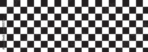 Checkered seamless pattern repeating banners of racing flag stripe speed texture, ideal for backgrounds, fabric and digital graphics. Racing cars and race car stripe, checkered flag, finish line.
