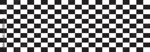 Checkered seamless pattern repeating banners of racing flag stripe speed texture, ideal for backgrounds, fabric and digital graphics. Racing cars and race car stripe, checkered flag, finish line.