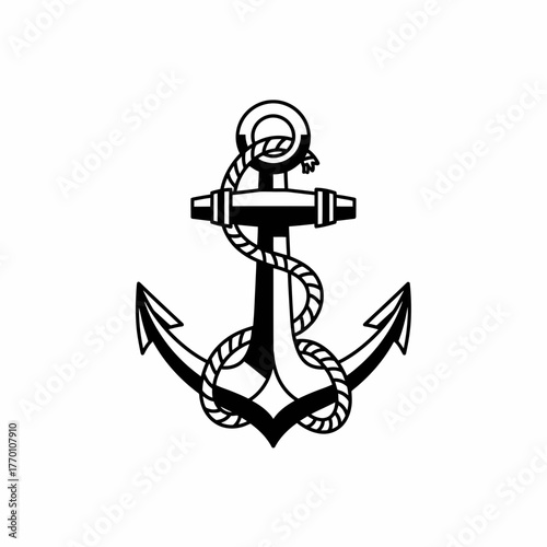 Anchor Icon Nautical Symbol of Stability, Hope, and Maritime Tradition