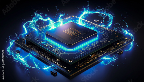 High performance central processing unit with powerful blue lightning