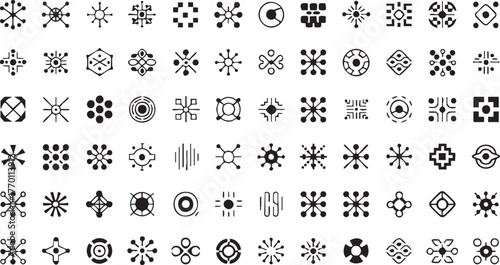 Abstract Geometric Symbols and Icons Collection