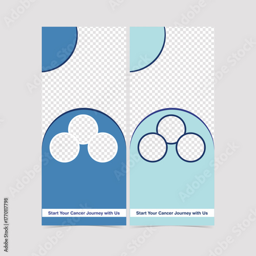 Creative business agency roll up banner design or pull up banner template medical banner