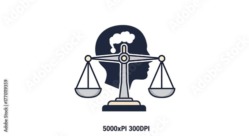 Golden scales of justice symbolizing law and balance