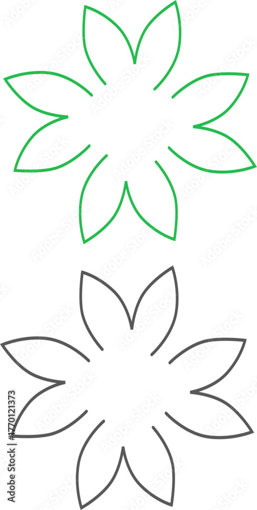 Obraz premium GREEN NATURAL LEAVES IN CIRCLE BIO ECO FOOD SIGN SYMBOL LOGO VECTOR