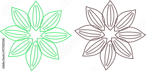 GREEN NATURAL LEAVES IN CIRCLE BIO ECO FOOD SIGN SYMBOL LOGO VECTOR