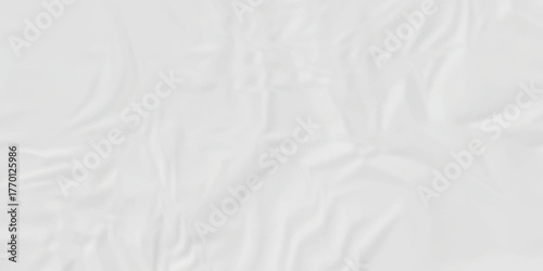 Crumple crushed aged white obsolete rumple craft design. wrinkle ripped creased white crumple aged closeup recycled document grunge paper background.	
