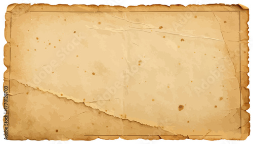 Illustration of old paper texture background showcasing natural aging, grunge stains, and vintage elements ideal for retro themed graphic design, digital art, and antique decorative projects.