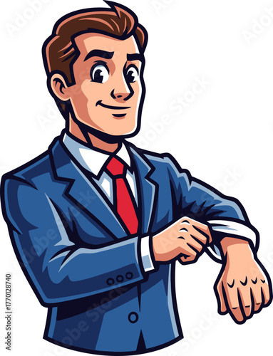 executive tackles tasks, embodying proactive spirit and confident problemsolving, isolated on transparent background