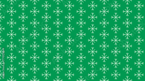 Christmas pattern. Green Christmas backgrounds. Xmas seamless pattern. Holiday wrapping paper. New year festive wallpaper. Vector illustration
