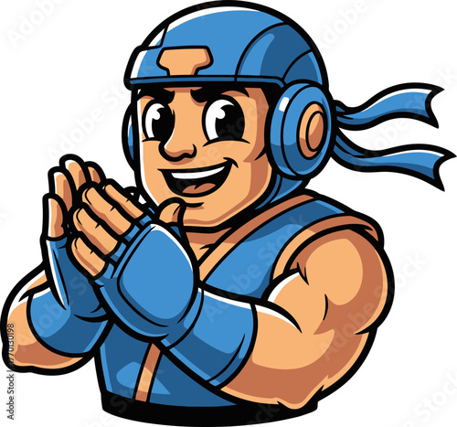 energetic mascot claps, celebrating team victories and inspiring future triumphs proudly, isolated on transparent background